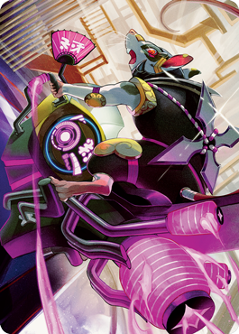 Nashi, Moon Sage's Scion Art Card [Kamigawa: Neon Dynasty Art Series] | Exor Games Bridgewater