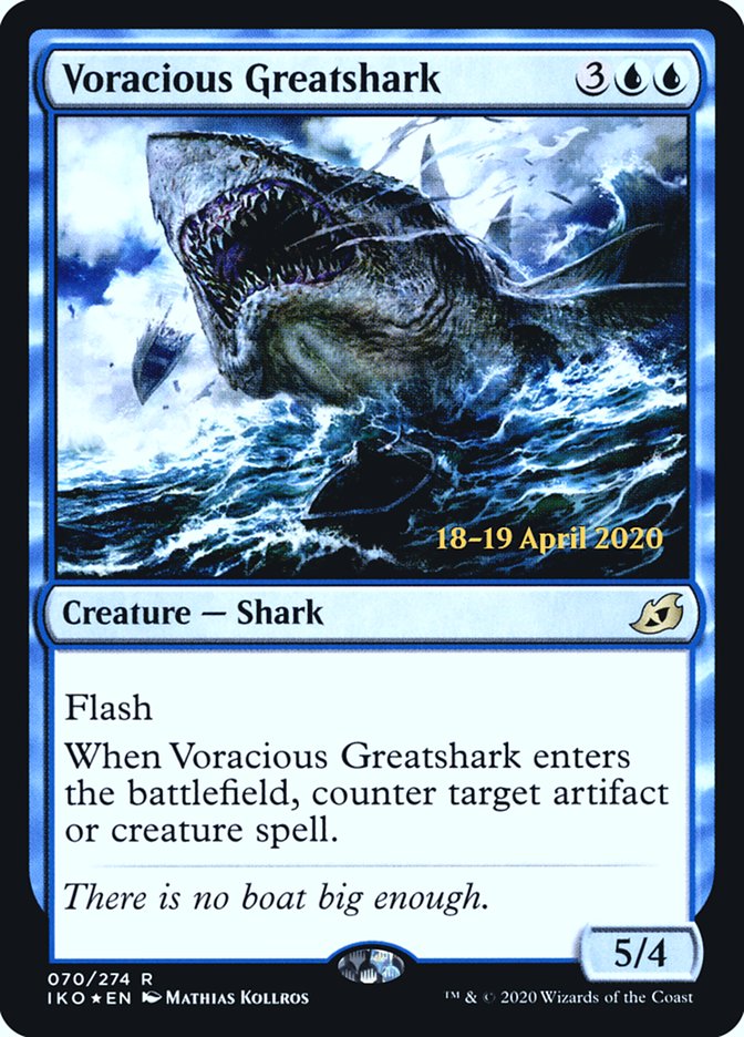 Voracious Greatshark  [Ikoria: Lair of Behemoths Prerelease Promos] | Exor Games Bridgewater