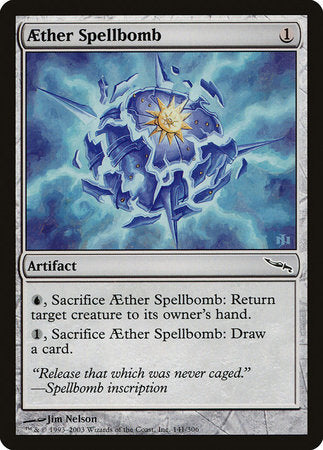 Aether Spellbomb [Mirrodin] | Exor Games Bridgewater