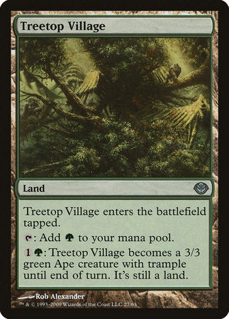 Treetop Village [Duel Decks: Garruk vs. Liliana] | Exor Games Bridgewater