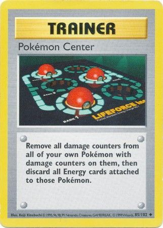 Pokemon Center (85/102) [Base Set Shadowless Unlimited] | Exor Games Bridgewater