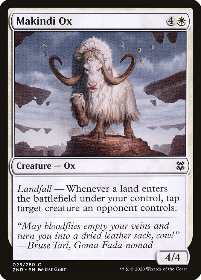 Makindi Ox [Zendikar Rising] | Exor Games Bridgewater