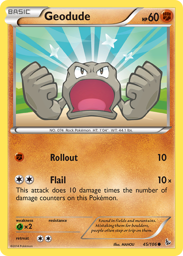 Geodude (45/106) [XY: Flashfire] | Exor Games Bridgewater