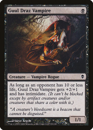 Guul Draz Vampire [Zendikar] | Exor Games Bridgewater