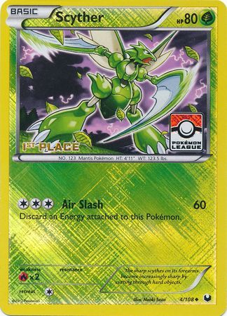 Scyther (4/108) (League Promo 1st Place) [Black & White: Dark Explorers] | Exor Games Bridgewater