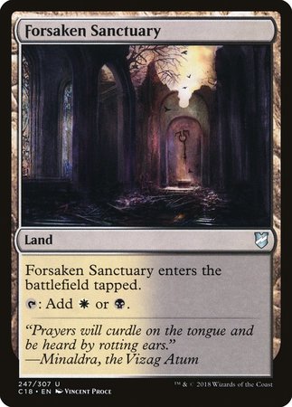 Forsaken Sanctuary [Commander 2018] | Exor Games Bridgewater