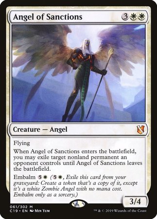 Angel of Sanctions [Commander 2019] | Exor Games Bridgewater