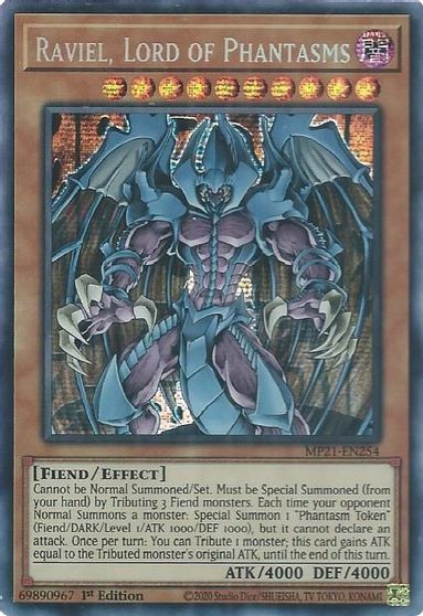 Raviel, Lord of Phantasms [MP21-EN254] Prismatic Secret Rare | Exor Games Bridgewater