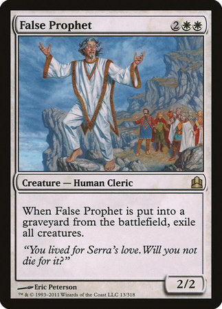 False Prophet [Commander 2011] | Exor Games Bridgewater