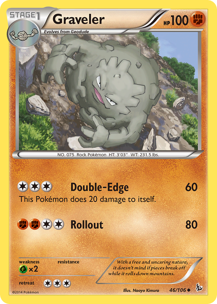 Graveler (46/106) [XY: Flashfire] | Exor Games Bridgewater