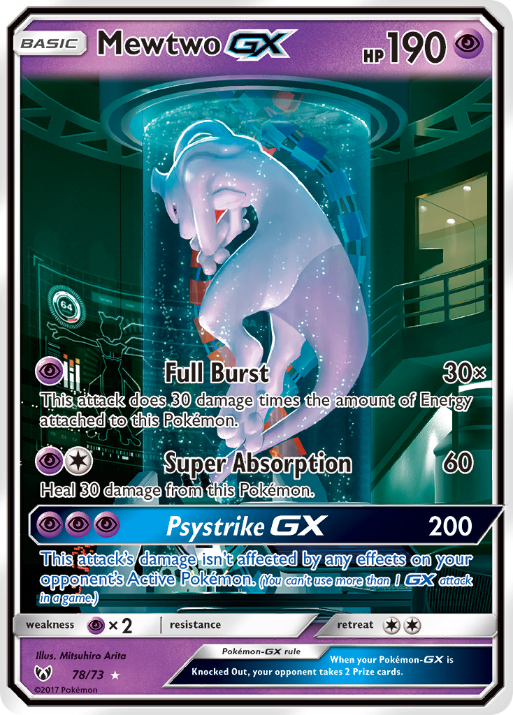 Mewtwo GX (78/73) [Sun & Moon: Shining Legends] | Exor Games Bridgewater