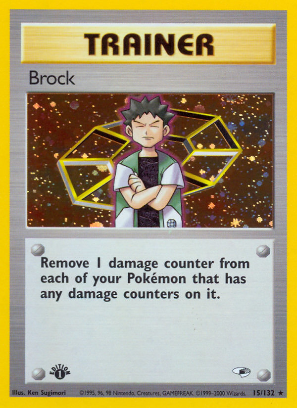 Brock (15/132) [Gym Heroes 1st Edition] | Exor Games Bridgewater