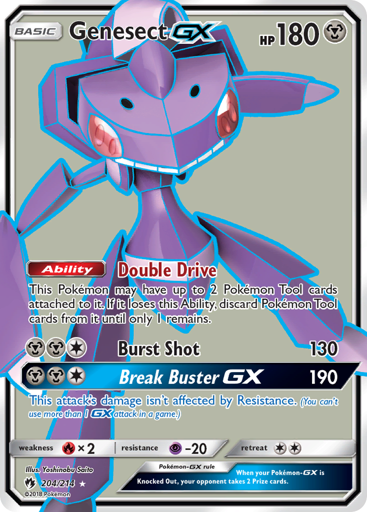 Genesect GX (204/214) [Sun & Moon: Lost Thunder] | Exor Games Bridgewater