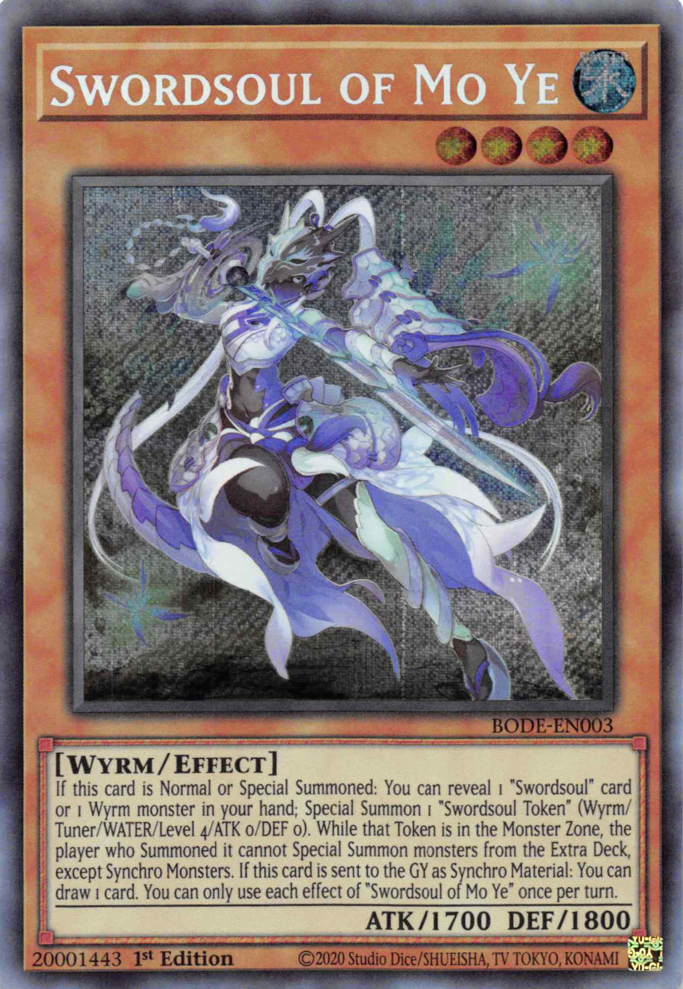 Swordsoul of Mo Ye [BODE-EN003] Secret Rare | Exor Games Bridgewater