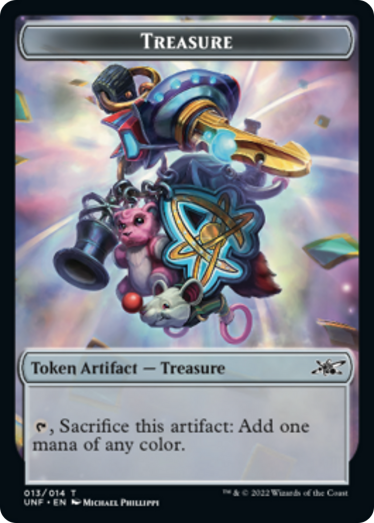 Teddy Bear // Treasure (013) Double-sided Token [Unfinity Tokens] | Exor Games Bridgewater