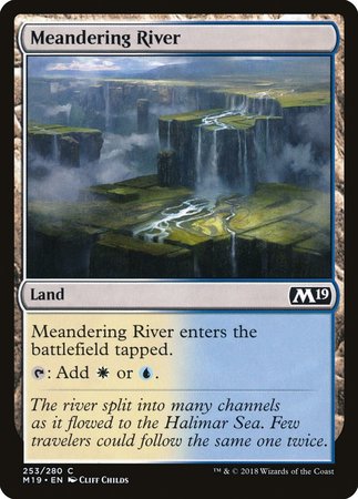 Meandering River [Core Set 2019] | Exor Games Bridgewater