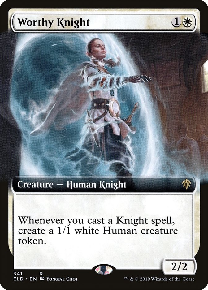 Worthy Knight (Extended Art) [Throne of Eldraine] | Exor Games Bridgewater