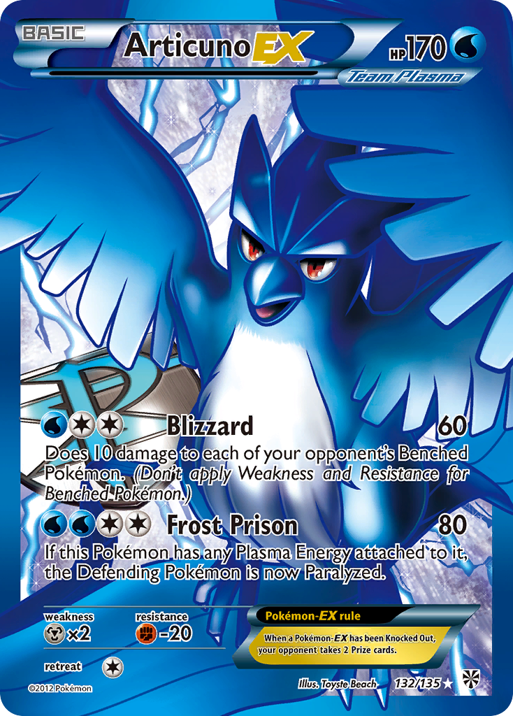 Articuno EX (132/135) [Black & White: Plasma Storm] | Exor Games Bridgewater