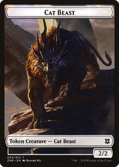 Cat Beast Token [Zendikar Rising] | Exor Games Bridgewater