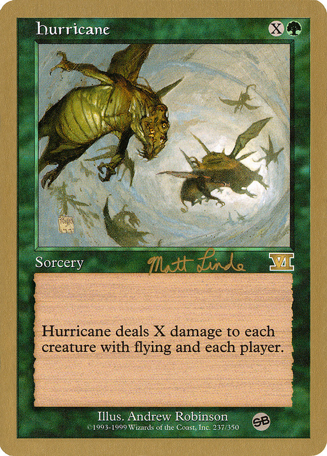 Hurricane (Matt Linde) (SB) [World Championship Decks 1999] | Exor Games Bridgewater