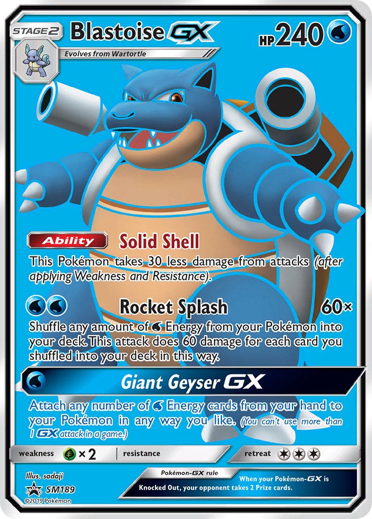 Blastoise GX (SM189) [Sun & Moon: Black Star Promos] | Exor Games Bridgewater