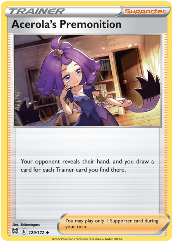 Acerola's Premonition (129/172) [Sword & Shield: Brilliant Stars] | Exor Games Bridgewater