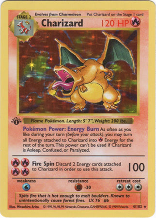 Charizard (4/102) (Shadowless) [Base Set 1st Edition] | Exor Games Bridgewater