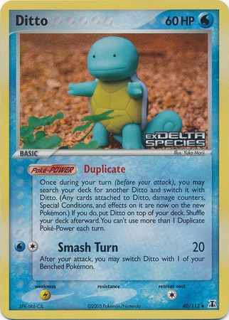 Ditto (40/113) (Stamped) [EX: Delta Species] | Exor Games Bridgewater