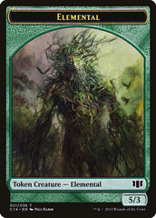 Elemental // Beast (019/036) Double-sided Token [Commander 2014 Tokens] | Exor Games Bridgewater