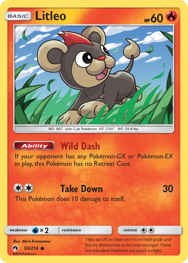 Litleo (50/214) [Sun & Moon: Lost Thunder] | Exor Games Bridgewater