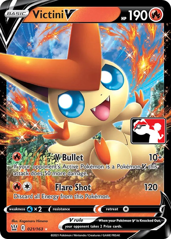 Victini V (021/163) [Prize Pack Series One] | Exor Games Bridgewater