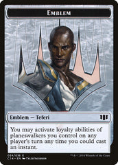 Teferi, Temporal Archmage Emblem // Zombie (011/036) Double-sided Token [Commander 2014 Tokens] | Exor Games Bridgewater