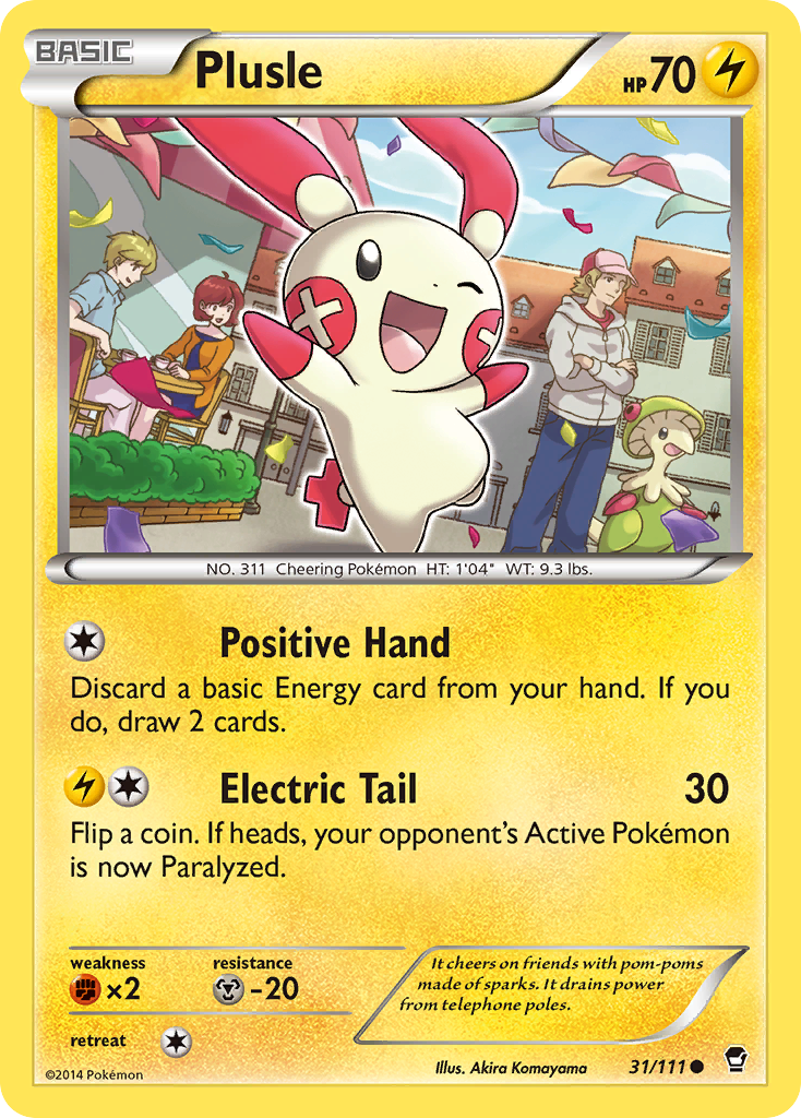 Plusle (31/111) [XY: Furious Fists] | Exor Games Bridgewater