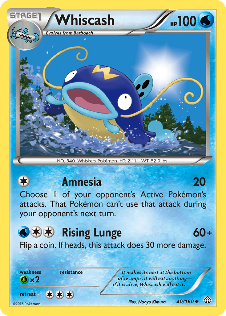 Whiscash (40/160) [XY: Primal Clash] | Exor Games Bridgewater