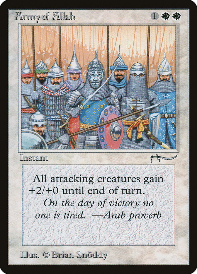 Army of Allah (Dark Mana Cost) [Arabian Nights] | Exor Games Bridgewater