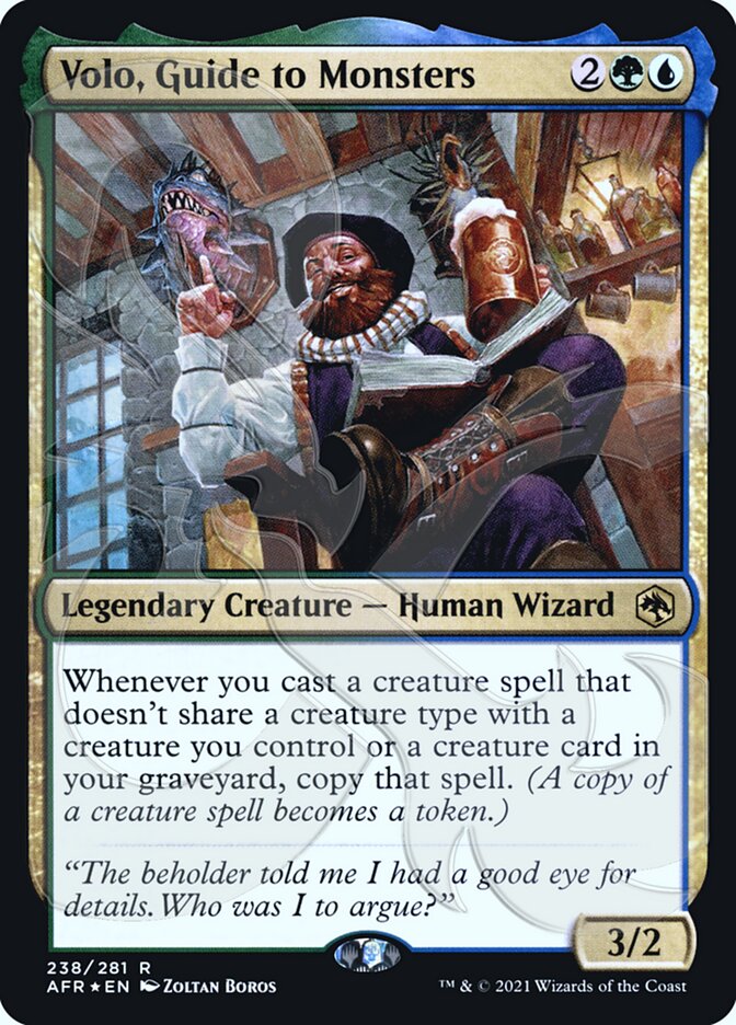 Volo, Guide to Monsters (Ampersand Promo) [Dungeons & Dragons: Adventures in the Forgotten Realms Promos] | Exor Games Bridgewater