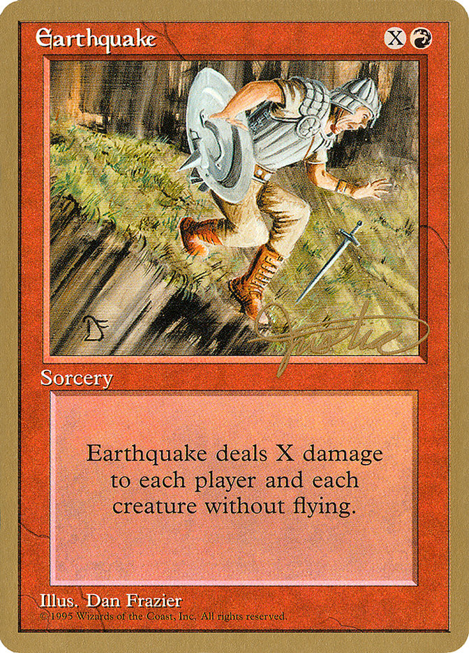 Earthquake (Mark Justice) [Pro Tour Collector Set] | Exor Games Bridgewater