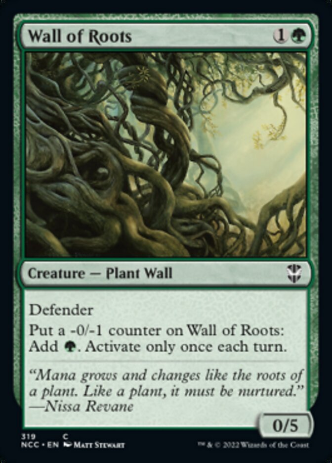 Wall of Roots [Streets of New Capenna Commander] | Exor Games Bridgewater