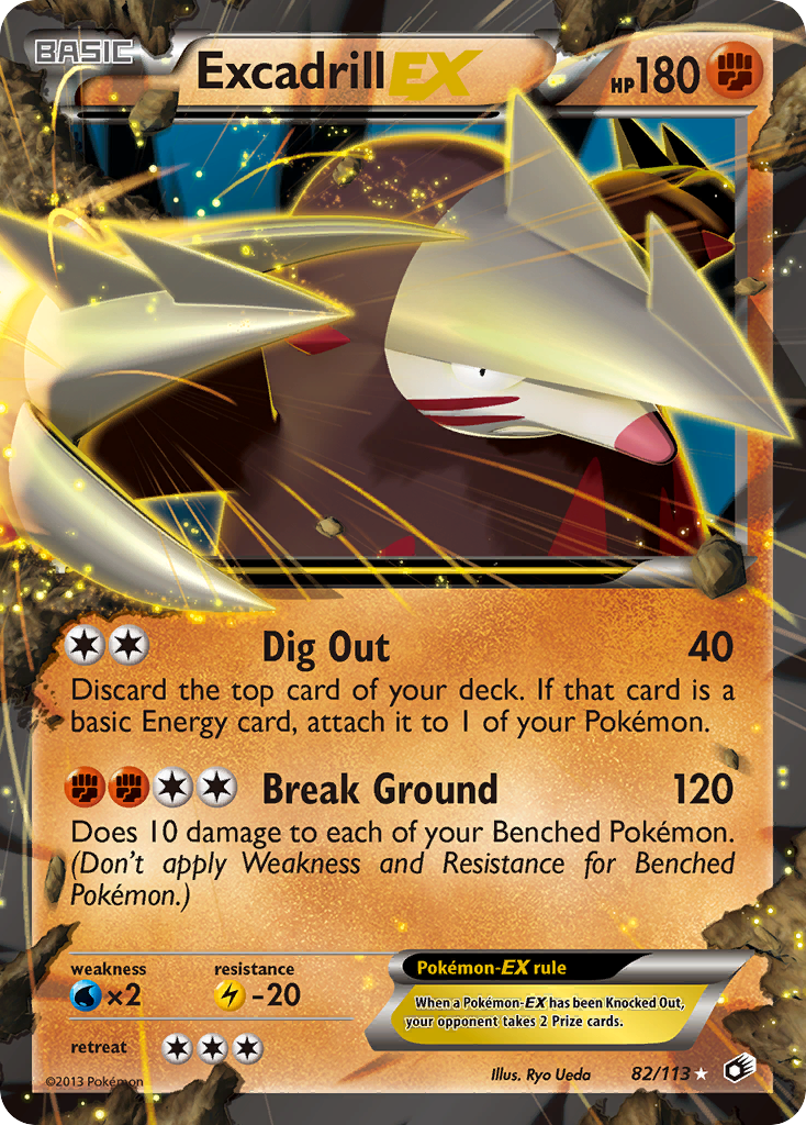 Excadrill EX (82/113) [Black & White: Legendary Treasures] | Exor Games Bridgewater