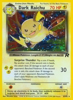 Dark Raichu (83/82) [Team Rocket Unlimited] | Exor Games Bridgewater