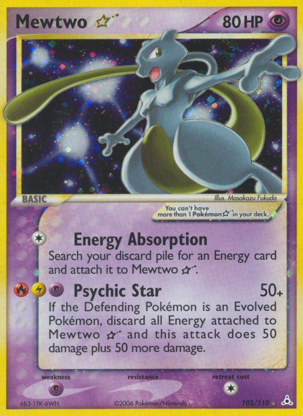 Mewtwo Star (103/110) [EX: Holon Phantoms] | Exor Games Bridgewater