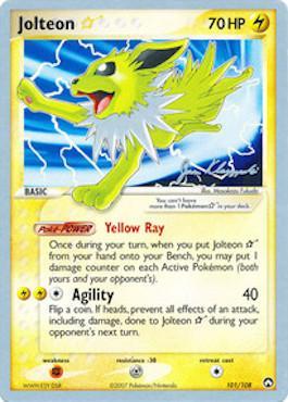 Jolteon Star (101/108) (Psychic Lock - Jason Klaczynski) [World Championships 2008] | Exor Games Bridgewater