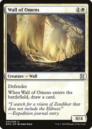 Wall of Omens [Eternal Masters] | Exor Games Bridgewater