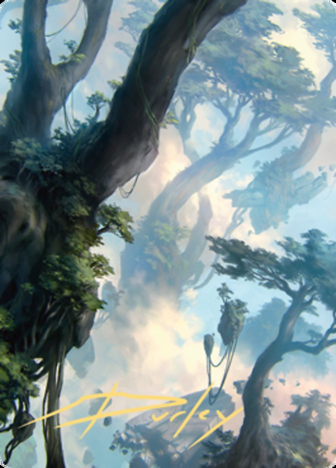 Forest 1 Art Card (Gold-Stamped Signature) [Zendikar Rising Art Series] | Exor Games Bridgewater