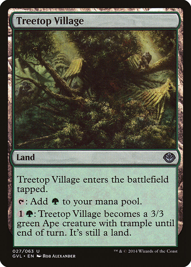 Treetop Village (Garruk vs. Liliana) [Duel Decks Anthology] | Exor Games Bridgewater