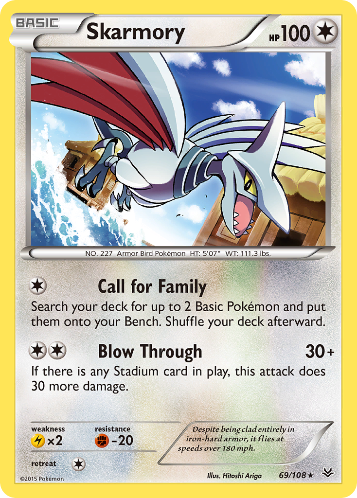 Skarmory (69/108) [XY: Roaring Skies] | Exor Games Bridgewater