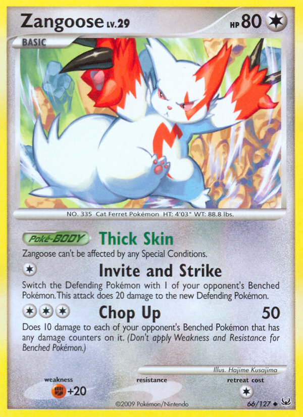 Zangoose (66/127) [Platinum: Base Set] | Exor Games Bridgewater