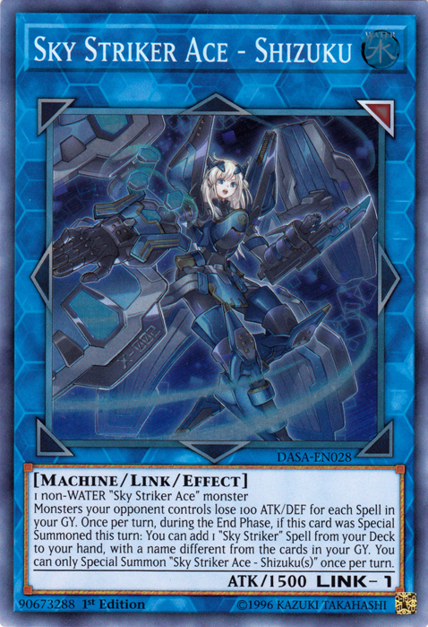 Sky Striker Ace - Shizuku [DASA-EN028] Super Rare | Exor Games Bridgewater