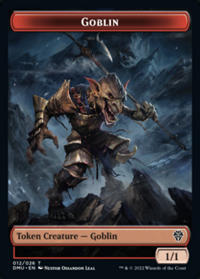 Soldier // Goblin Double-sided Token [Dominaria United Tokens] | Exor Games Bridgewater