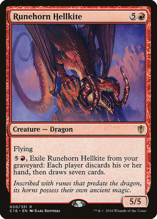 Runehorn Hellkite [Commander 2016] | Exor Games Bridgewater